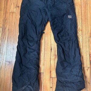 Burton Black Ski/Snowboard Pants with Logo
